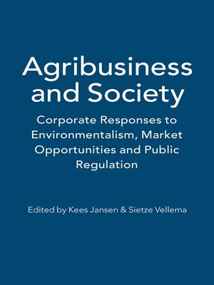 cover image of Agribusiness and Society